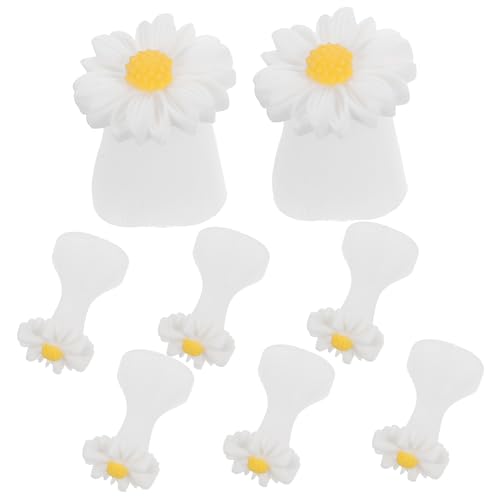 WOFASHPURET Pedicure Nail Art Toe Separators Silicone Foot Separator Pedicure Flower Shape