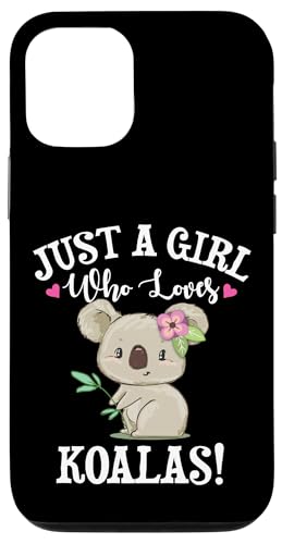 Womens Cute Cartoon Funny Girl Who Loves Koala Bears Lover Custodia per iPhone 12/12 Pro