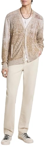 John Varvatos Men's J701 Regular Fit Denim, Nate Ecru3