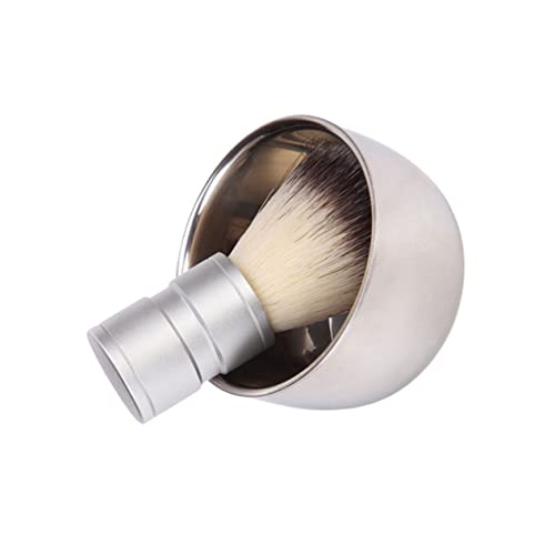 SOESFOUFU Professional Beard Brush Set Shaving Bowl High-grade Nylon Bristles Stainless Steel Bowl Home Salon Use