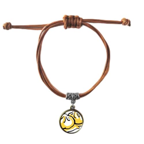 Bracelet la Chine profil plat double en cuir cadeau couple