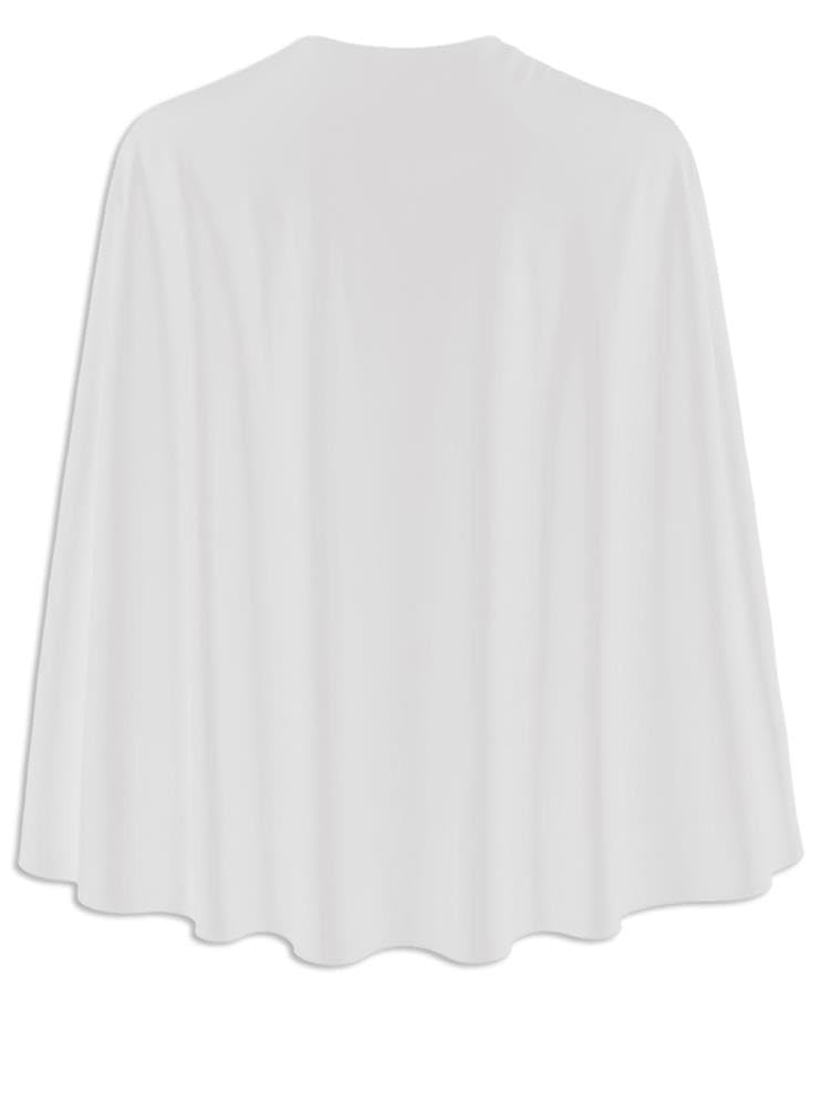 The Dragons Den Adults 24" Polyester Plain White Superhero Cape Super Hero Costume Fancy Dress Accessory [White 24"]