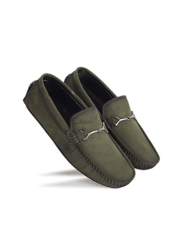 Image of AADI Men's Suede Leather Outdoor Casual Loafer Shoes