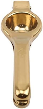 NIKOLay Manual Lemon Squeezer Smooth Portable Stainless Steel Juicer Fruit Orange Citrus Clip Kitchen Gadget,Gold