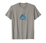 Retro Three Mountain Sunset - Aspen CO T-Shirt