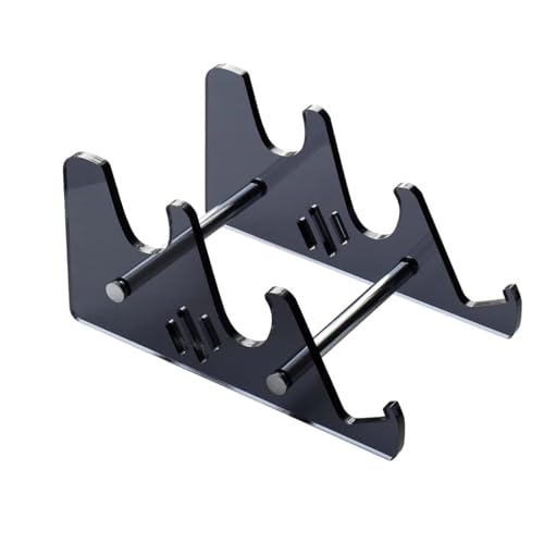 WCCDXGP Sturdy Keyboard Storage Stand Black - All-in-One Keyboard Holder & Protective Container, Universal Fit for Wired/Wireless Keyboards, Ideal for Gaming Room & Workspace-Black