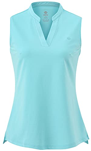 AjezMax Polo Mujer sin Mangas Verano Camiseta Deportivo Chaleco Transpirable Golf Tops Cover