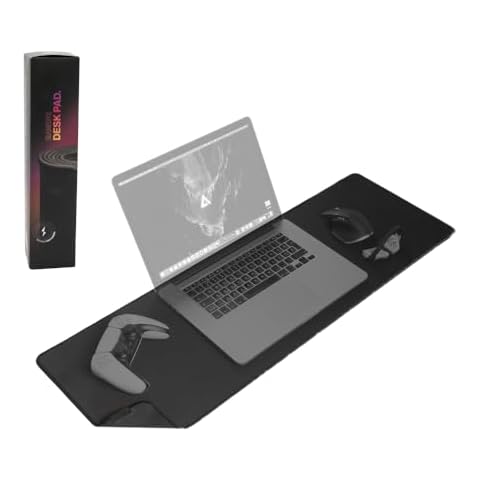 DELTAHUB Gaming Desk Pad Protector - Mouse Pad,Office Desk Mat, Non-Slip Neoprene Top, Desk Blotter,Laptop Desk Pad,Waterproof Desk Writing Pad (Small) Cover