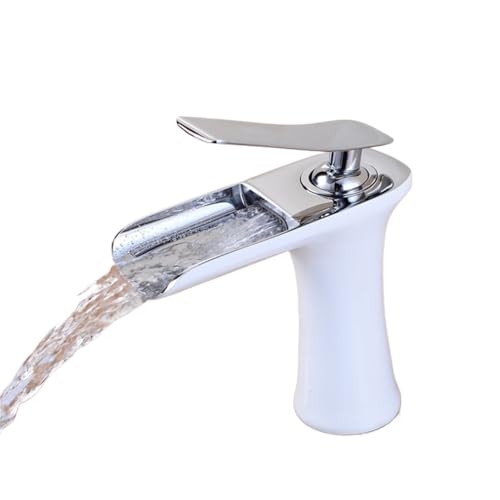 Robinet de salle de bain anti-éclaboussures à flux cascade laiton