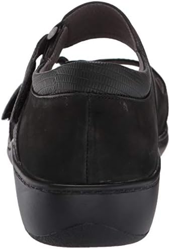 Aravon Women's Duxbury Two Strap Wedge Sandal, Black, 6.5 | Image 2