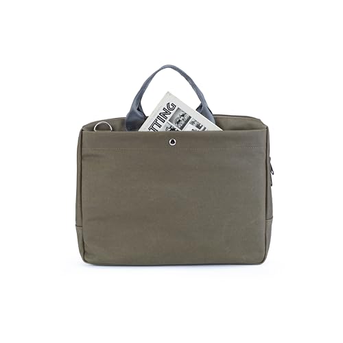 Image of RL compact waterproof coated canvas Laptop messenger bag