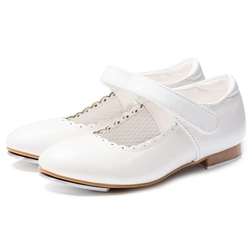 Tap Dance Shoes for Girls(Toddler/Little Kid/Big Kid),Easy on/Off Design.