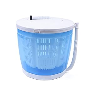 Mini-wasmachine, draagbare wasmachine, camping, droogcentrifuge, 2-in-1 draagbare campingwasmachine, voor op reis, inklapbaar, kan binnen en buiten worden gebruikt