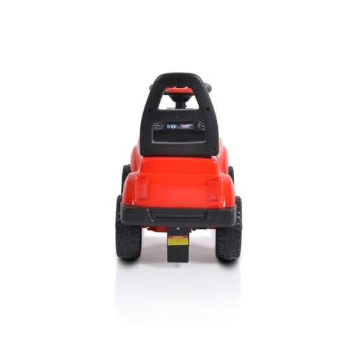 Moni Kinderauto Rutschauto Fancy 901 Musikfunktion Lenkrad Rückenlehne bis 23 kg, Farbe:rot – Bild 6