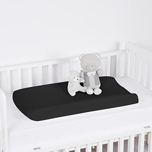 Phfbabychangingpadcoversforboysgirls2packultrasoftbreathablemicrofiberchangingpadtablesheetsformostbabychangingpadsblackblack  Urban Country Home Decor Phf baby changing pad covers for boys girls 2 pack ultra soft breathable microfiber changing pad table sheets for most baby changing pads black black  urban country home decor