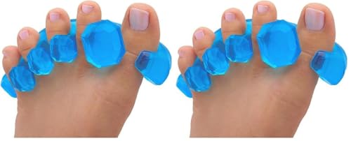 Image of YogaToes GEMS: Gel Toe Stretcher & Separator - America's Choice for Fighting Bunions, Hammer Toes (Size Small fits Shoe Sizes W: 7 and Over /M: 7 and Over) Sold as Pair (Pack of 2)