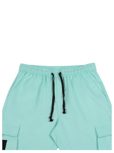 WDIRARA Men's Drawstring Elastic Waist Long Cargo Pant Loose Fit Trousers with Multiple Pockets4