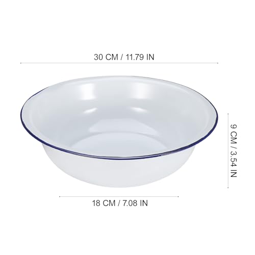 Bañera de esmalte para baño de pies retro Sewroro miniatura 5