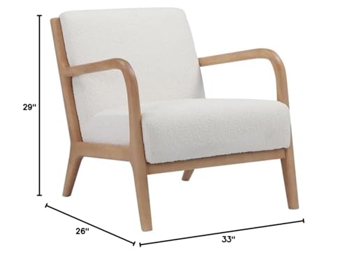Sillón Lounge Contemporáneo Blanco Textil miniatura 2