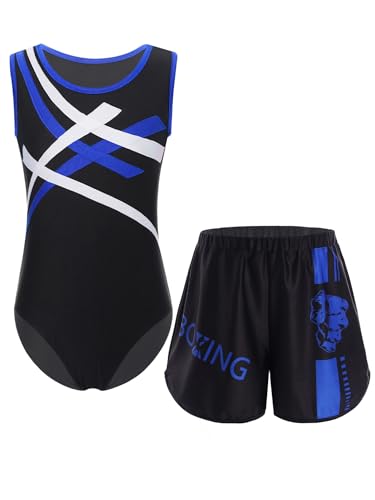 Eandarui Triathlon Anzug Kinder Junge Sport Overall Jumpsuit Ärmellos Body Mit MMA Shorts Kick Boxshorts Trainingsshorts Sportswear Blau 146-152 Eandarui Triathlon Anzug Kinder Junge Sport Overall Jumpsuit Ärmellos Body Mit MMA Shorts Kick Boxshorts Trainingsshorts Sportswear Blau 146-152