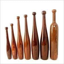HIH Collection Small Size Sheesham Wooden Indian Mugdar, Clubs, Meel, Clubbell, Karla Kattai (Finished Polished) (1, Pair)