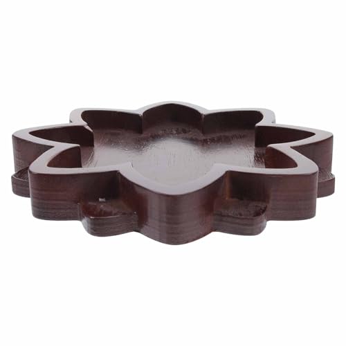 Bandeja decorativa de madera loto almacenamiento pulseras accesorios dormitorio 7