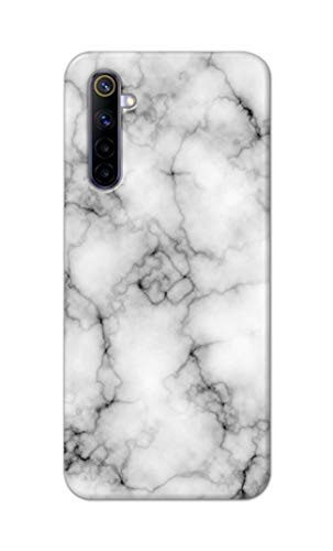 Image of Light White Marble Texture Natural Pattern Hard Back Case Cover for Realme 6 Pro (6.6 inch) Back Cover -(J5) VNS2230