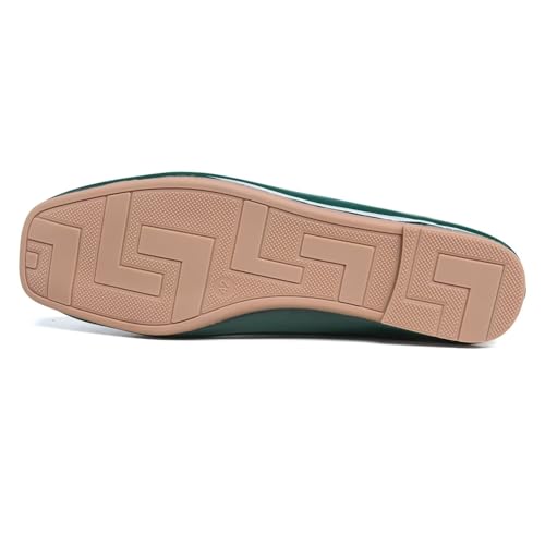Image of ChaiRong Zhou Women Square Toe Ballets Flats Comfort Slip On Walking Shoes for Driving