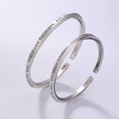 Bijoux couple en argent massif s999 bague ouverte pur design minimaliste ajustable