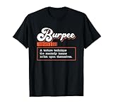 Divertido Burpee Definición Fitness Gimnasio Entrenamiento Cardio Entrenamiento Camiseta