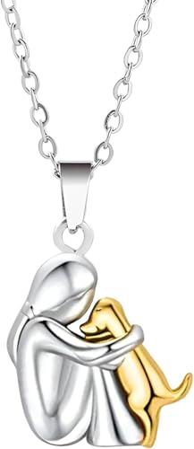 Collier angel wings pendant avec mains qui s'embrassent pour femme