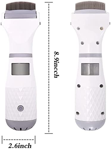 Kosoree-Head-Lice-Treatment-Electric-Lice-Comb-Head-Vacuum-Lice-Comb-Electric-Capture-Pet-Filter-Lice-Treatment-with-Night-Effect-Display-89x26in-White