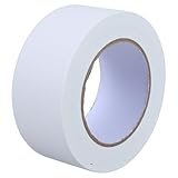 FRCOLOR Industrie Gaffer Tape 5cm X 27,4m Mattes Stark Haftendes Klebeband Weiß für...