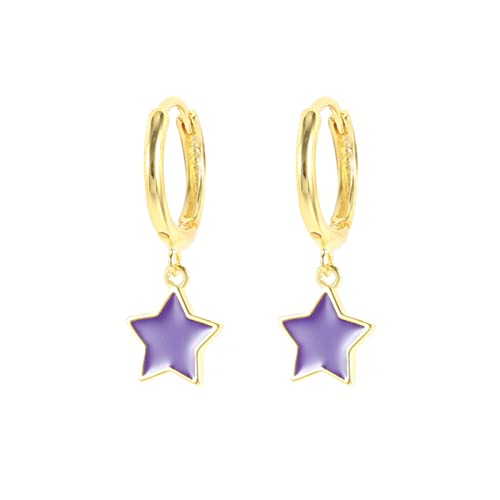 Boucles d'oreilles lune étoile en argent 925, le cadeau idéal fille