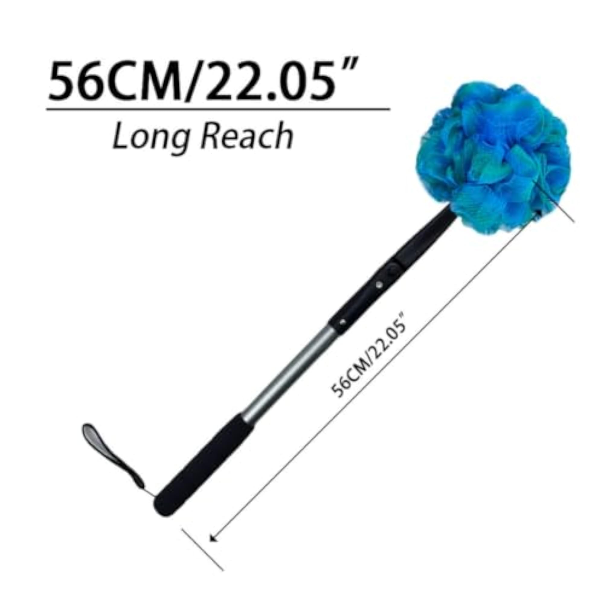 Non-Slip Grip Long-Handled Bath Brush