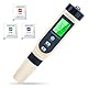 Hochpräzises PH Messgerät 5 in 1 – PH/EC/TDS/Salzgehalt/Thermometer mit automatischer Temperaturkompensation, LCD-Display – Ideal für Trinkwasser, Pool, Aquarium, Hydroponik