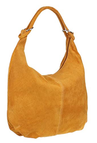 Image of Girly HandBags Womens Hobo Italian Suede Genuine Leather Shoulder Bag
