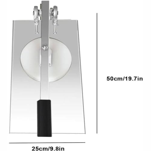 Generisch Pizzateigrolle, manuelle Pizzateigpresse, kommerzielle Pizzakrusten-Pressplatte, Teigrolle, Teig-Nudelmaschine für Pizza, Kuchen, Tortillas, Gebäck, 20 cm