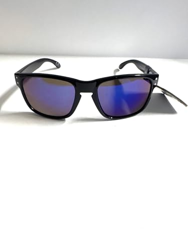 Foster Grant Classic Wayfarer Sunglasses, Black Frame with Blue Mirror Lenses, UV Protection Model: 0IVL2