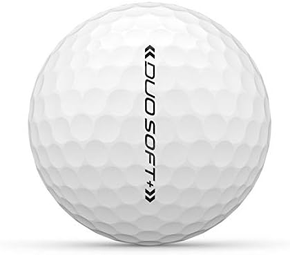 Wilson Staff Golf balls, Duo Soft, 12 balls, White, Two-piece premium golf ball,