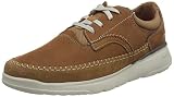 Clarks Herren Gaskill Lace Sneaker, Tan Nubuck, 44 EU