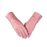 Generisch Guantes de invierno para hombre y mujer, ante (talla única)