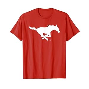 SMU Mustangs Icon Red Officially Licensed T-Shirt