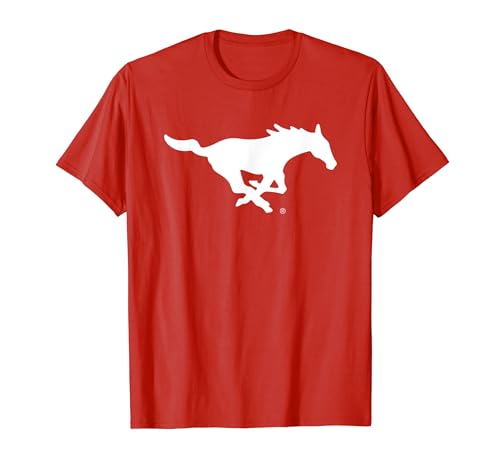 SMU Mustangs Icon Red Officially Licensed T-Shirt