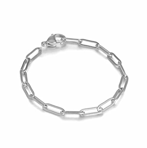 Pulsera de cadena delicada de acero inoxidable miniatura 1