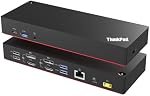 ThinkPad 40AF0135 Hybrid Universal USB-C with USB-A Adapter Docking Station for Lenovo Laptops, Dual Monitor, Comes with ITSPWR 4K HDMI Cable + DP Cable + Cleaning Cloth