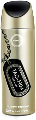 Armaf Tag Him Perfume Body Spray - 200ML | Long-Lasting Woody Spicy Fragrance for Men | Citrus, Ginger & Sandalwood Notes | Deodorant for Men