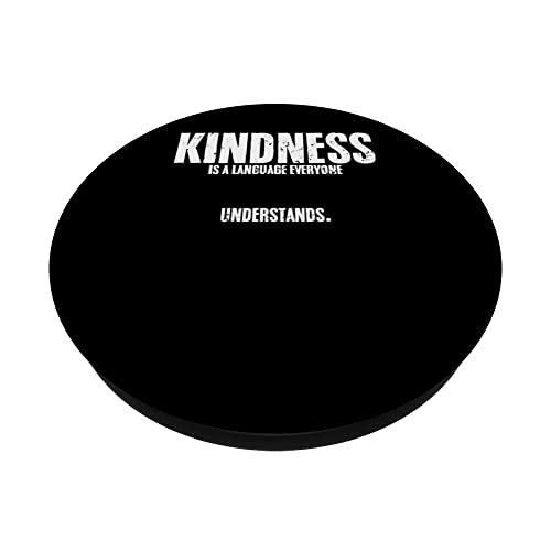 Cool Kindness Is A Language Everyone Understands Veterinary PopSockets Swappable PopGrip, Black - Image 2