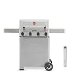 Monument Grills 4 Burner Propane Gas Grill with Advanced Broil Zone, Stainless Steel Barbecue M2 Grill with Smoker Box, Foldable Side Shelves, Fast Heating, Assembles in 30 Minutes, Mesa II 410FBZ