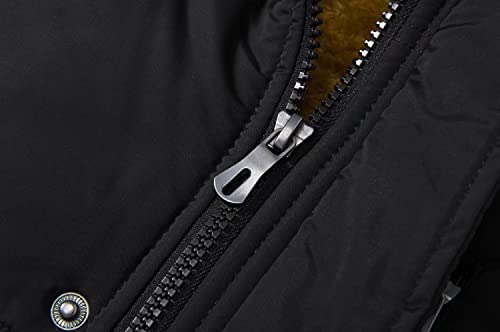 Men's Outerwear Vests Casual Insulated Vest Outdoor Hunting Vest Warm Fleece Lined Jacket Sleeveless Coats Fur Vest #TOP3